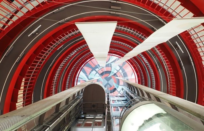 Architecture Futuristic Elevator Lift Staircase